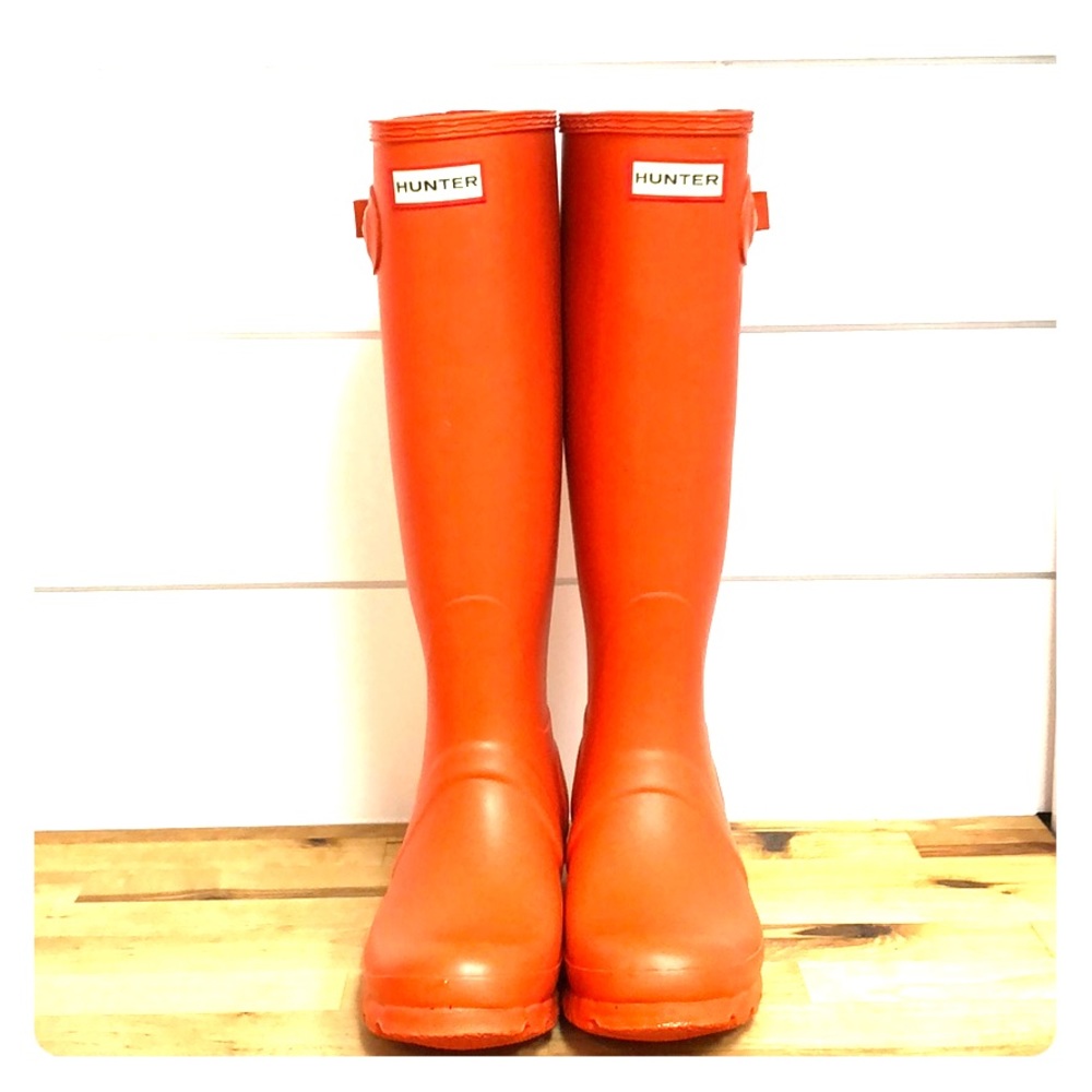 Orange Hunter Boots